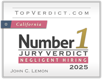 TopVerdict – No. 1 Jury Verdict in California, Negligent Hiring, 2025 – John C. Lemon